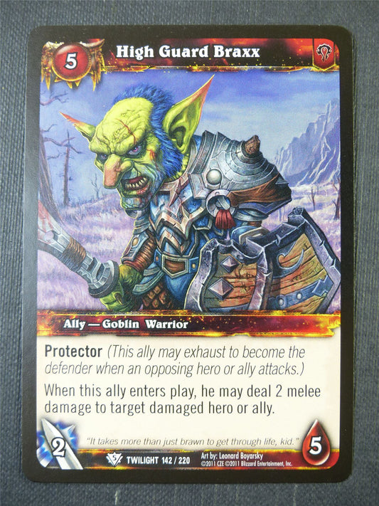 High Guard Braxx 142/220 - WoW Card #17D