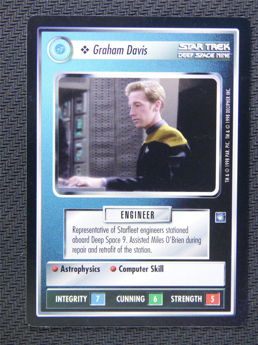 Graham Davis Black Border - Star Trek CCG Deep Space Nine #4YO