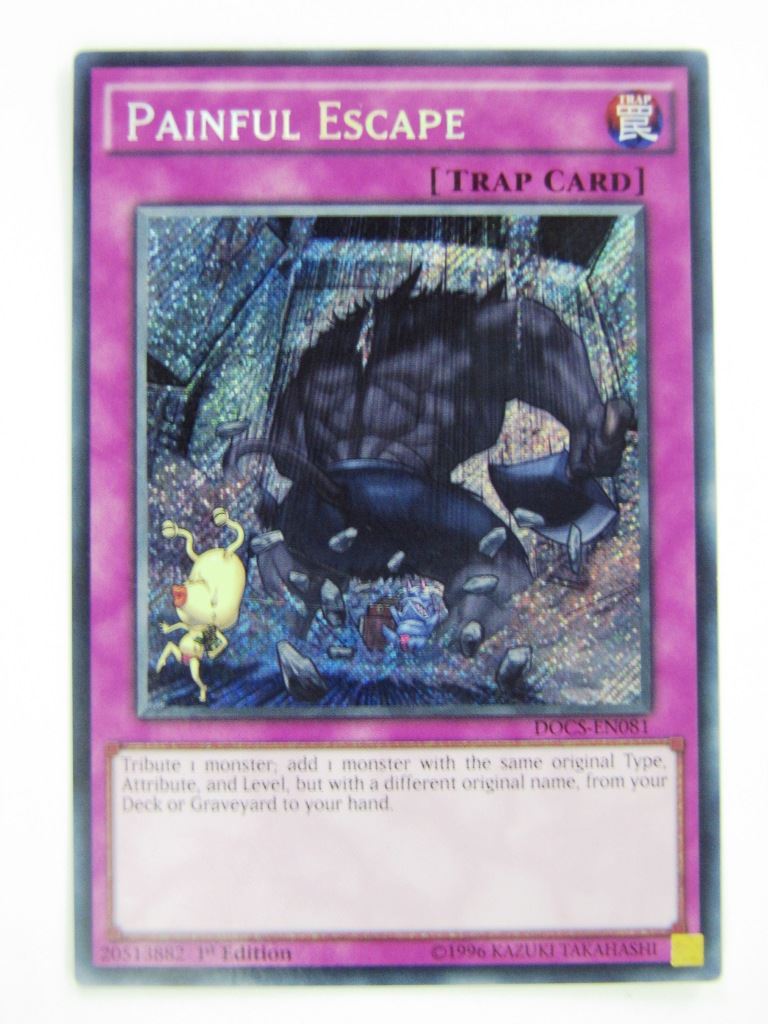 Yugioh Cards: PAINFUL ESCAPE DOCS SECRET RARE # 3B20
