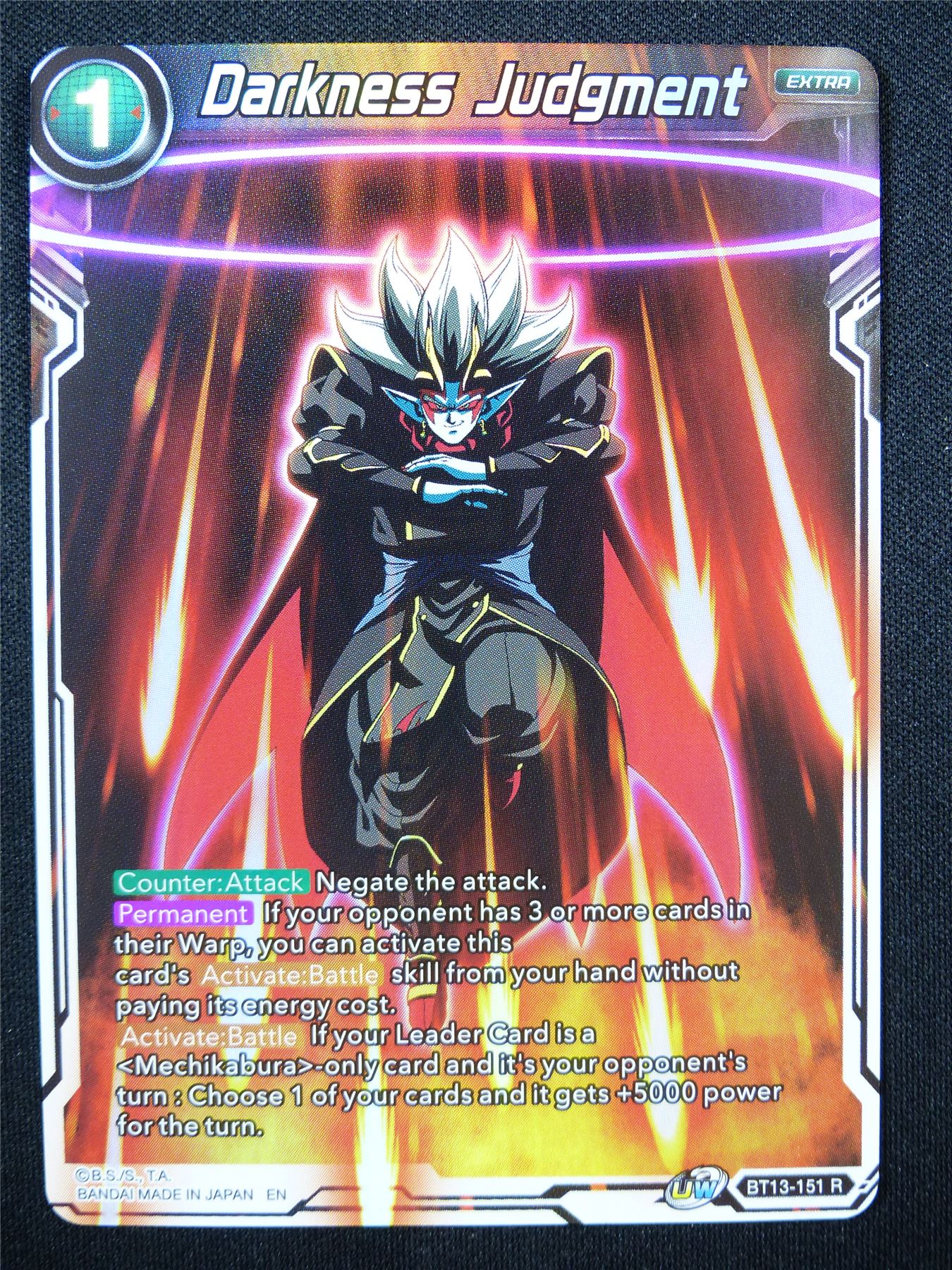 Darkness Judgment BT13 R Foil - Dragon Ball Super Cards #AE