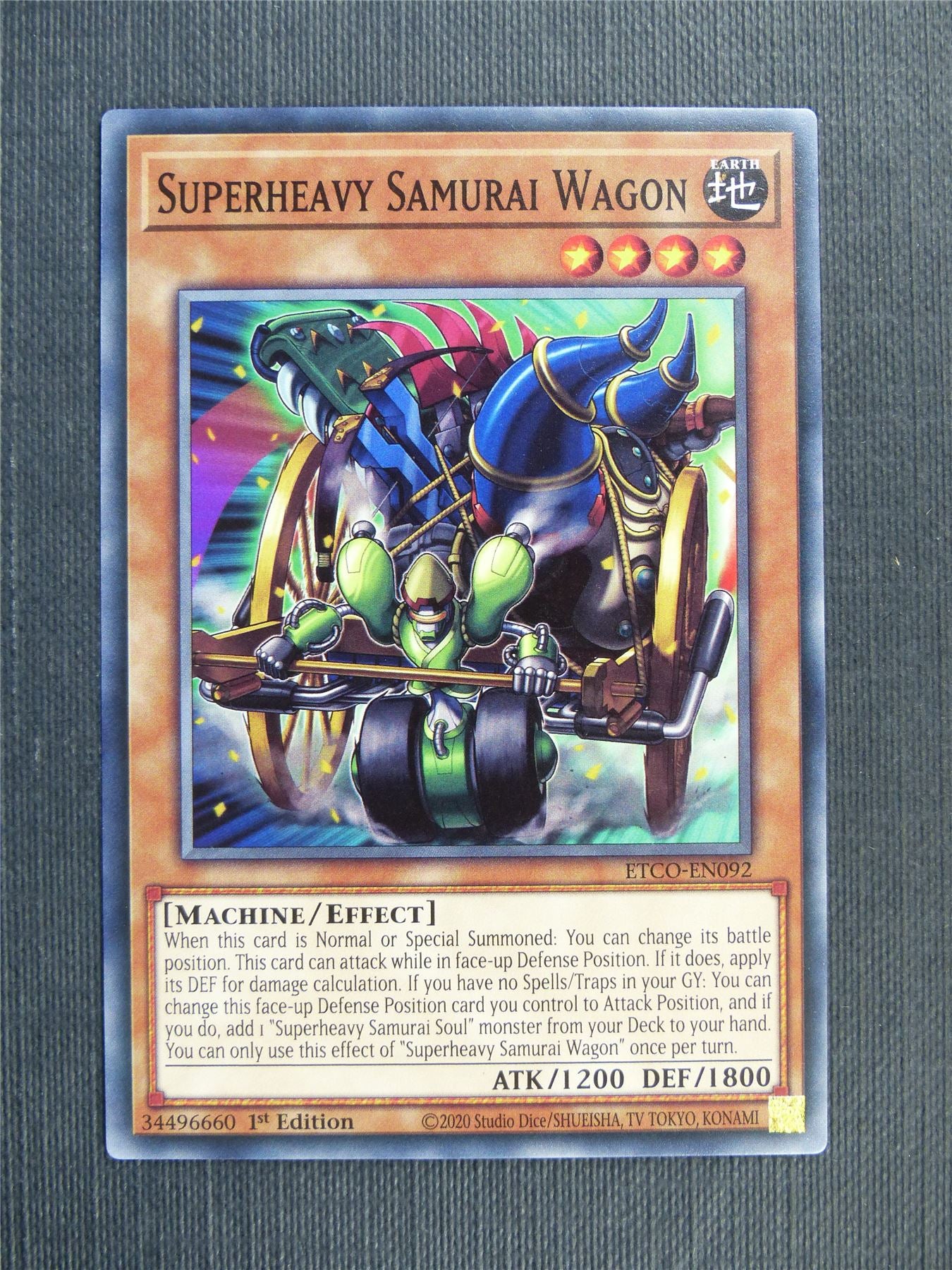 Superheavy Samurai Wagon - ETCO - 1st ed Yugioh Card