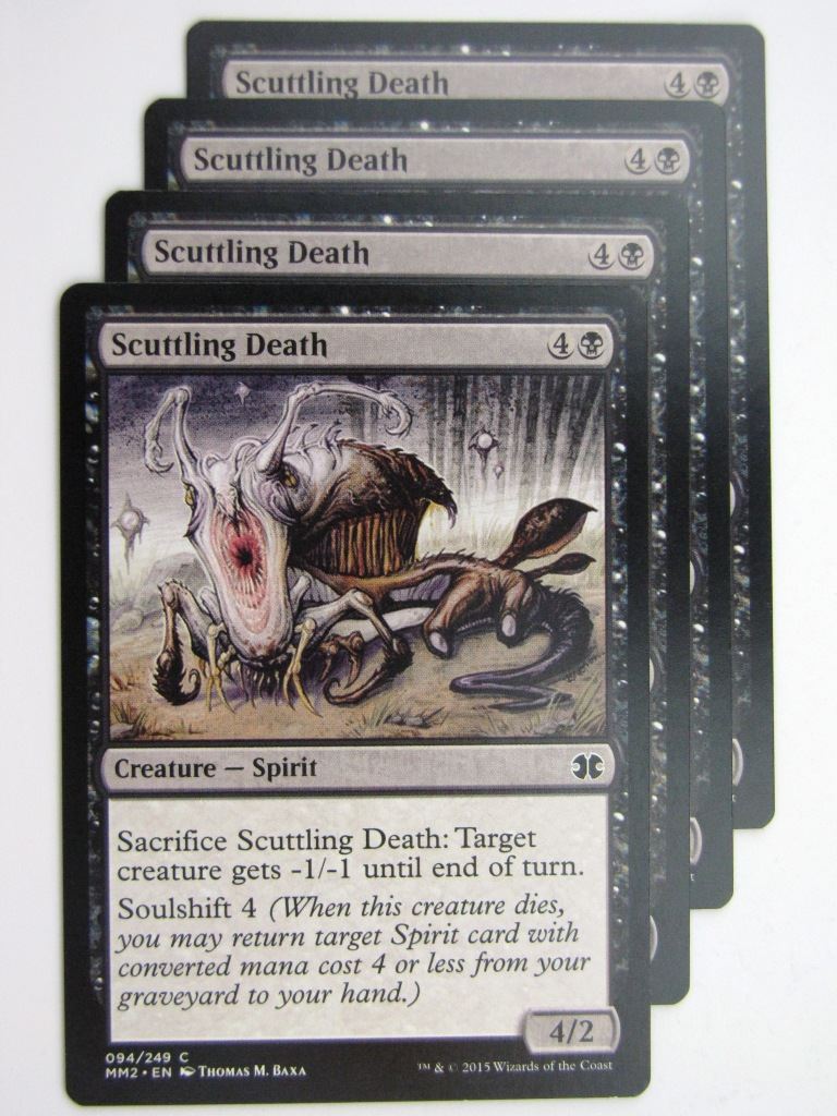 MTG MODERN MASTERS TWO: SCUTTLING DEATH x4 # 28B34
