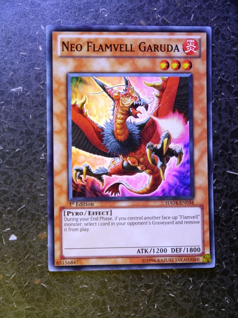 Yugioh Cards: NEO FLAMVELL GARUDA HA04 SUPER RARE # G86 – Archeron