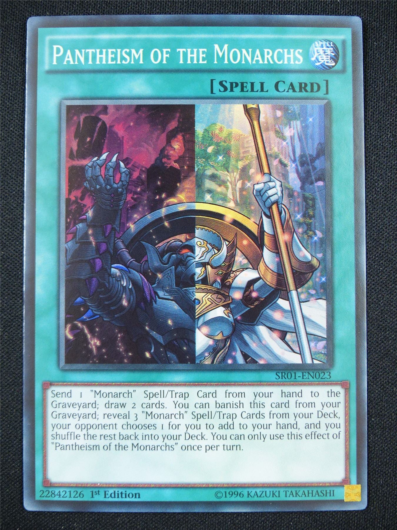 Pantheism of the Monarchs SR01 Super Rare - 1st ed Yugioh Card #120