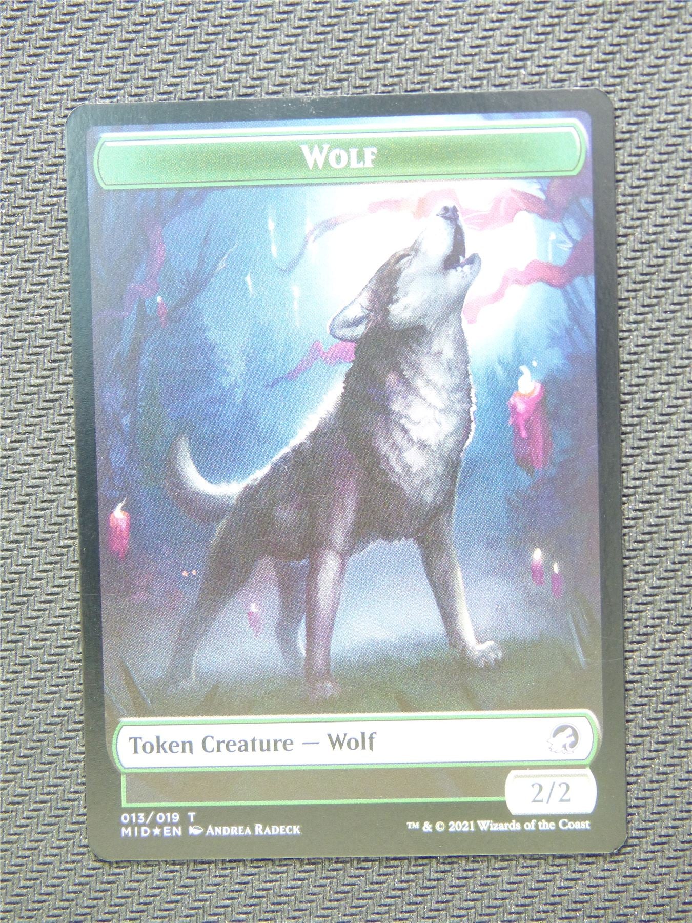 Elemental and Wolf Foil Token - Innistrad - Mtg Card #3HI
