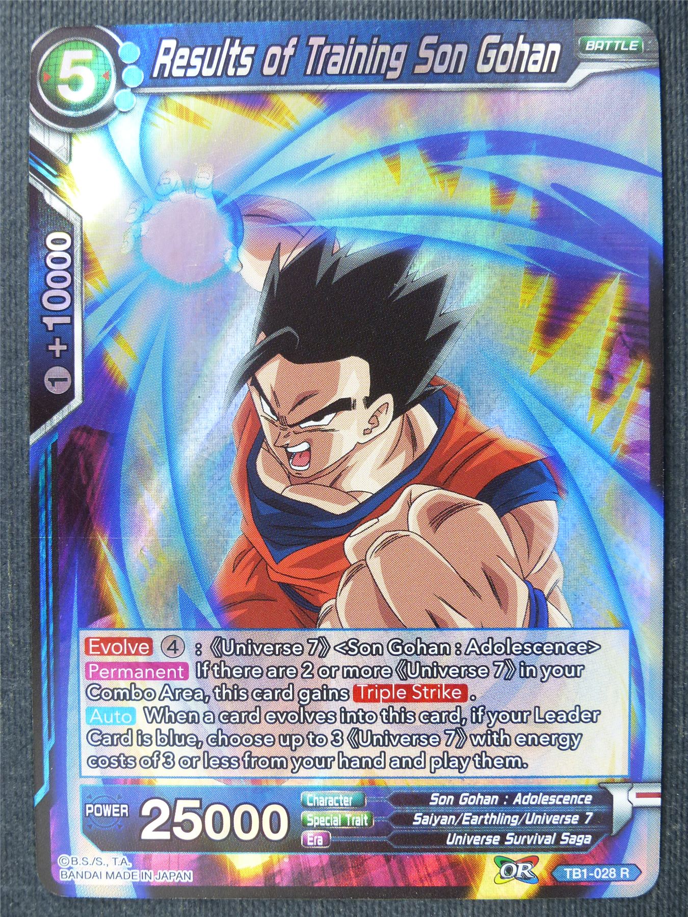 Results of Training Son Gohan R - Dragon Ball Super Cards #2VO