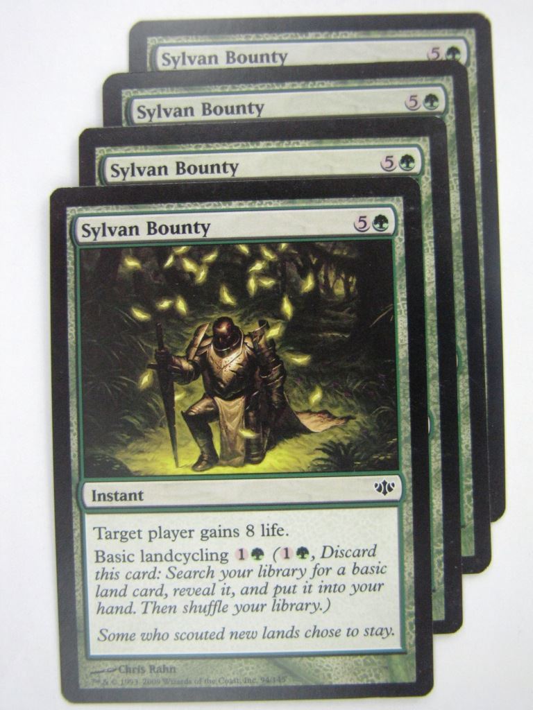 MTG Magic Cards: SYLVAN BOUNTY x4 # 8G69