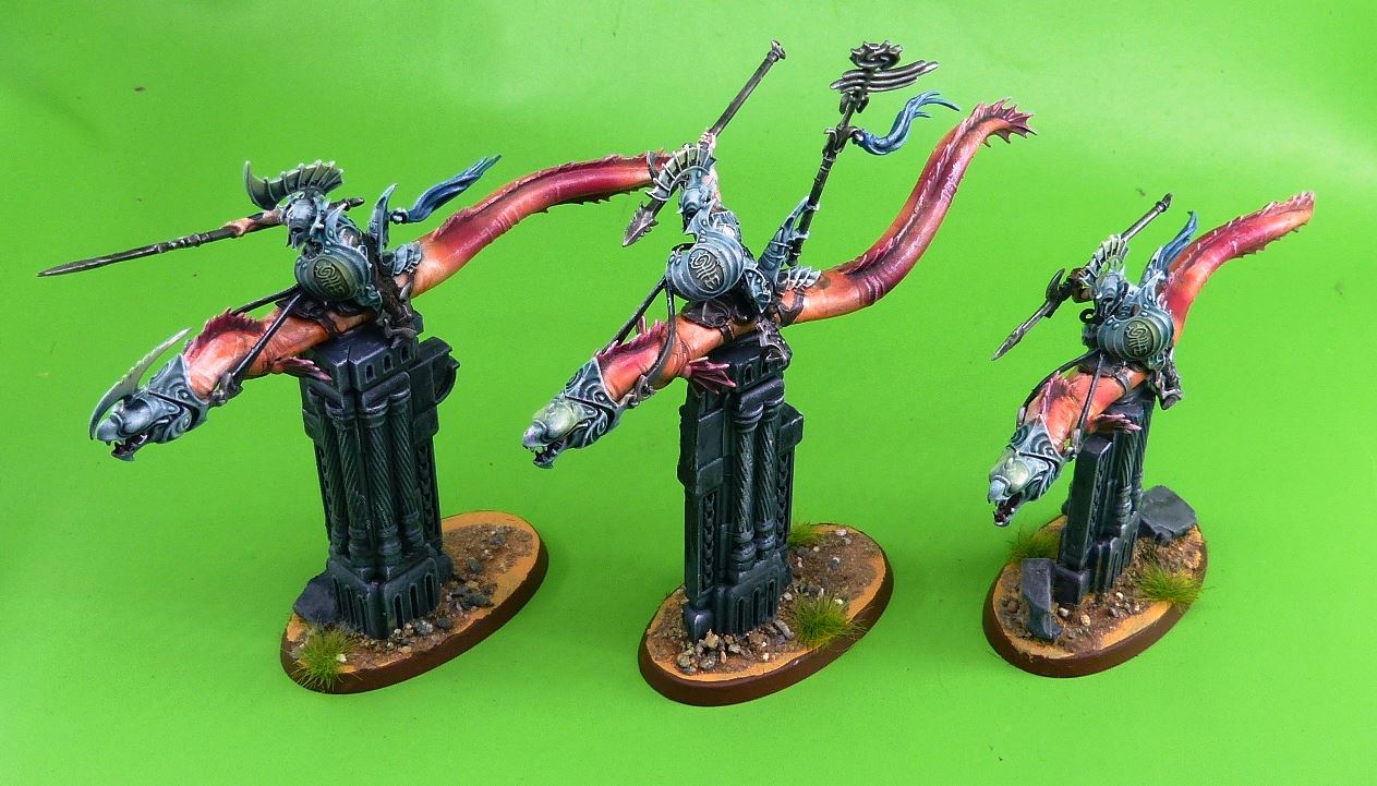 Idoneth Deepkin Akhelian Morrsarr Guard painted - Warhammer AoS #7YX