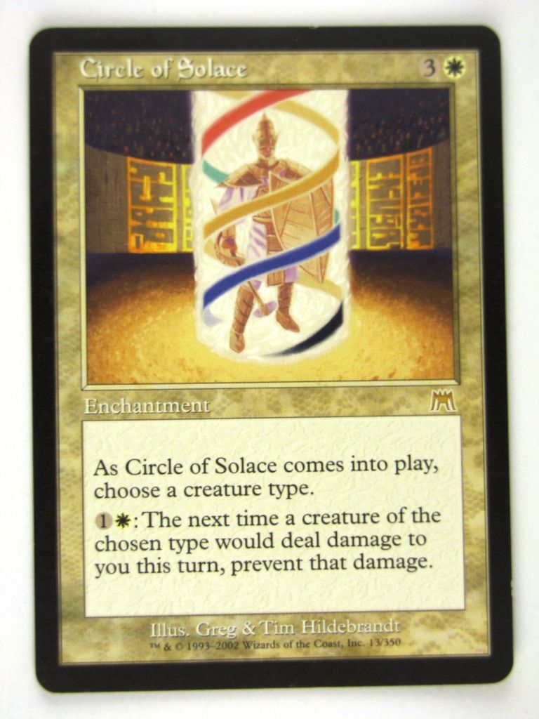 MTG played Cards: CIRCLE OF SOLACE # 13I60