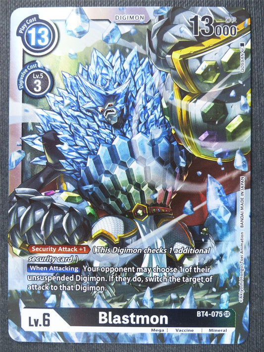 Blastmon BT4-075 SR - Digimon Cards #2B8