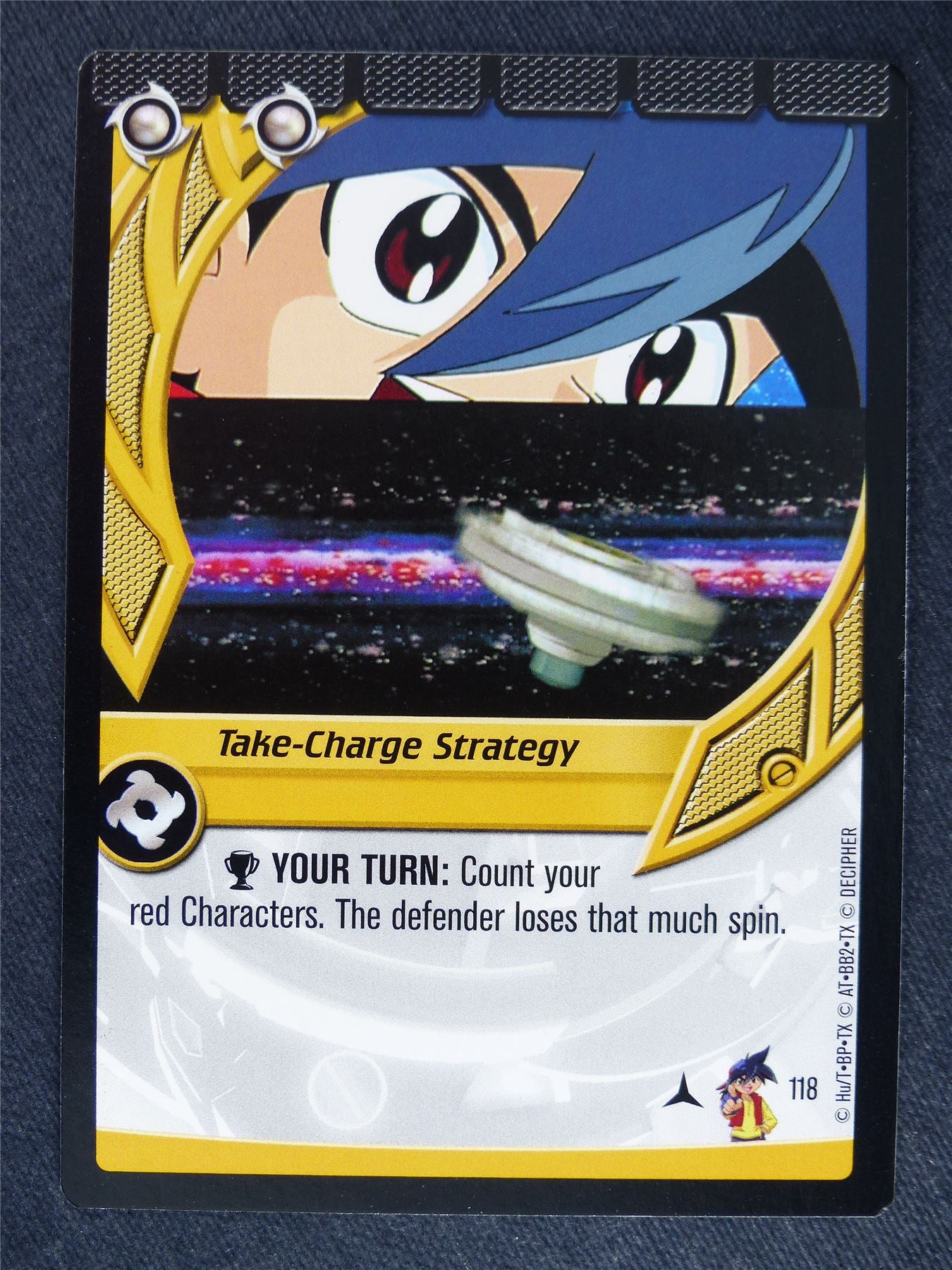 Take-Charge Strategy 118 - Beyblade Cards #XE
