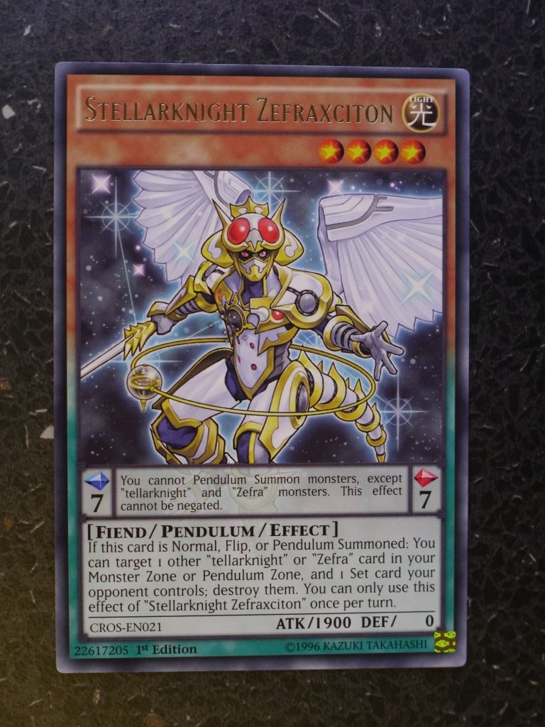 Yugioh Cards: STELLARKNIGHT ZEFAXCITON CROS RARE # 3H12