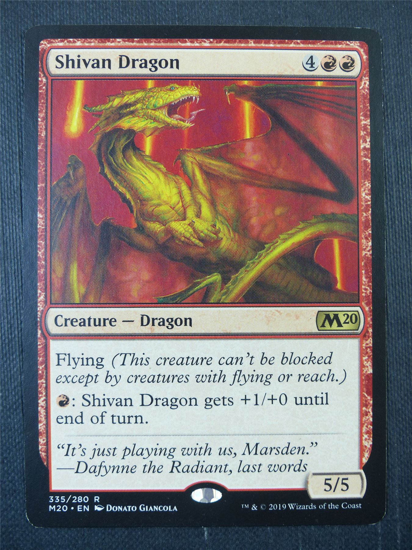 Shivan Dragon - Mtg Card #911