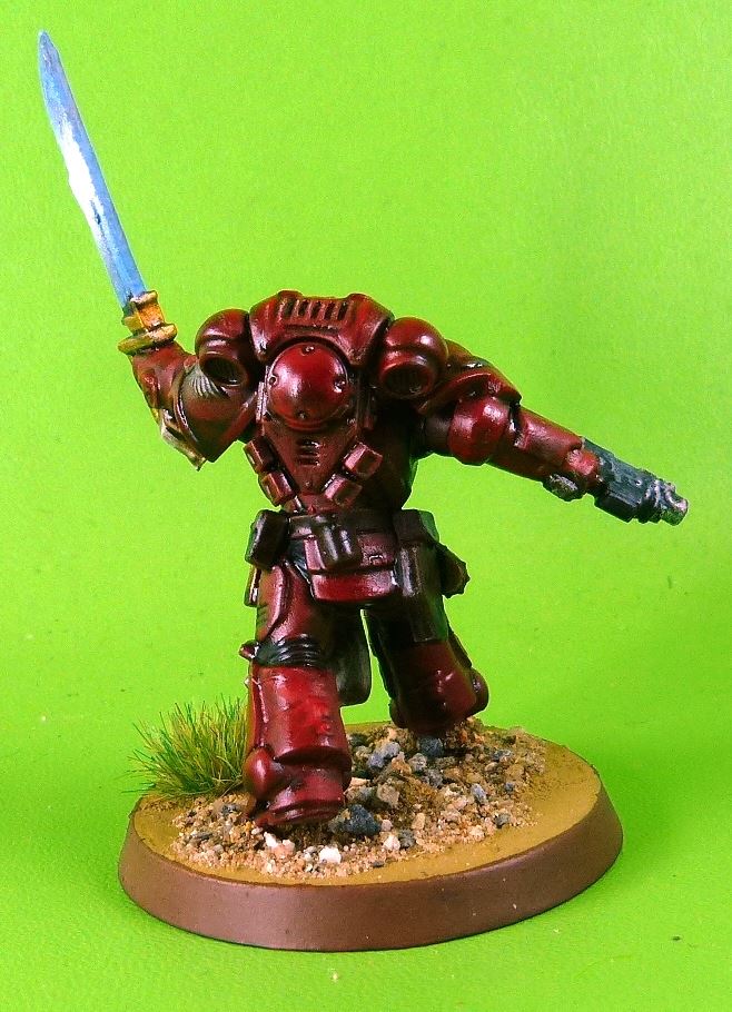 Blood Angels Primaris Lieutenant Tolmeron painted - Warhammer 40K #1JP