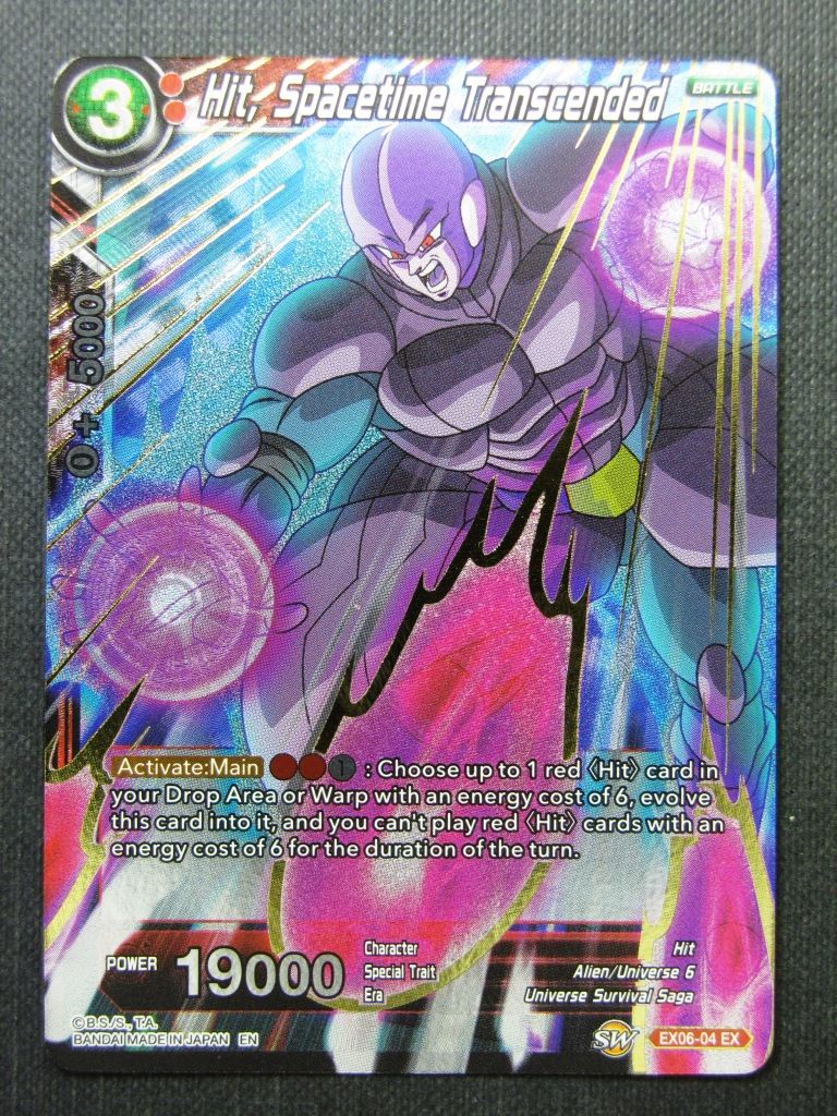 Hit Spacetime Transcended Foil Anniversary Box Ed - Dragon Ball Super Cards # 4G84