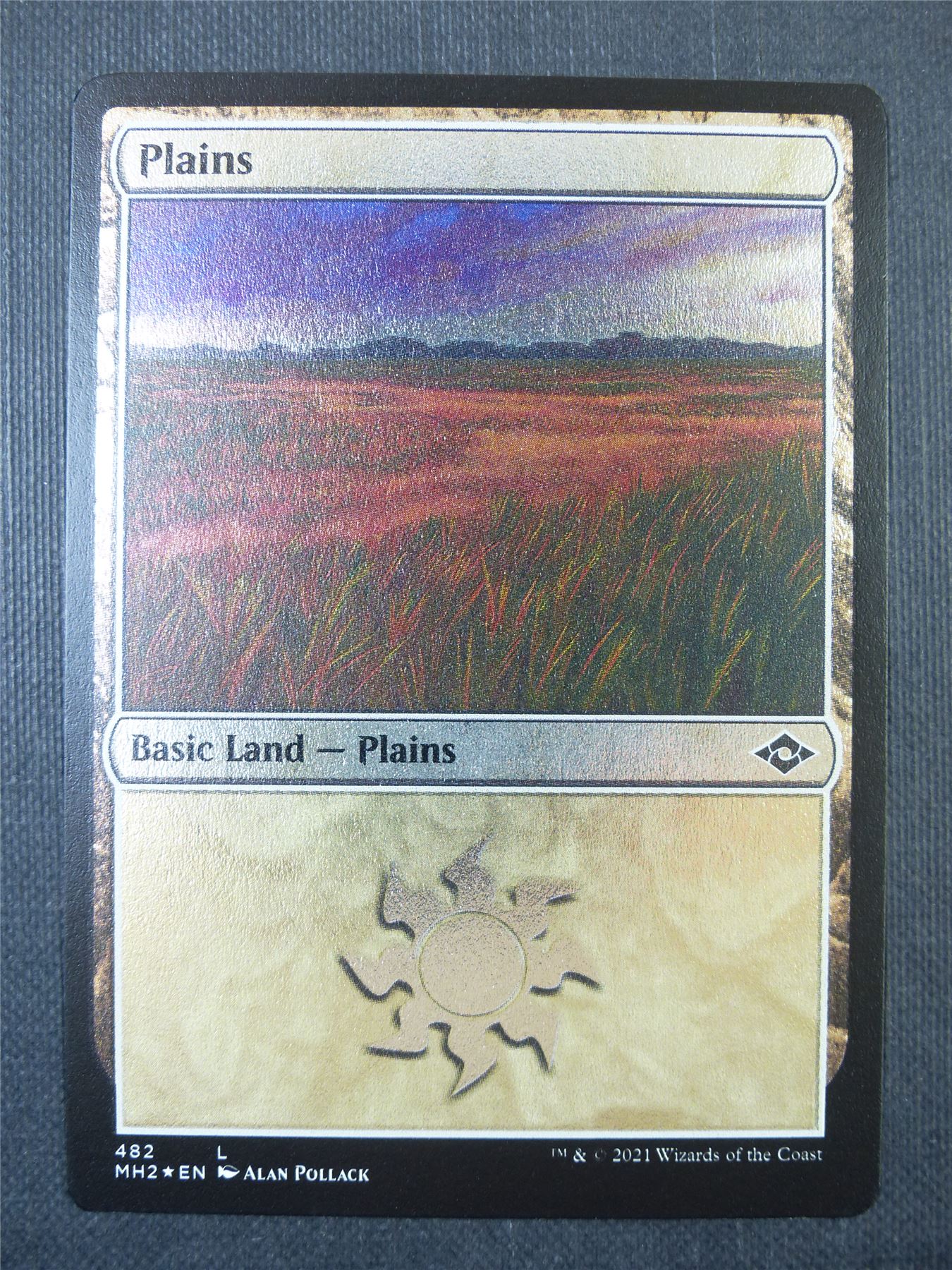 Plains Etched Foil - Mtg Card #8XD