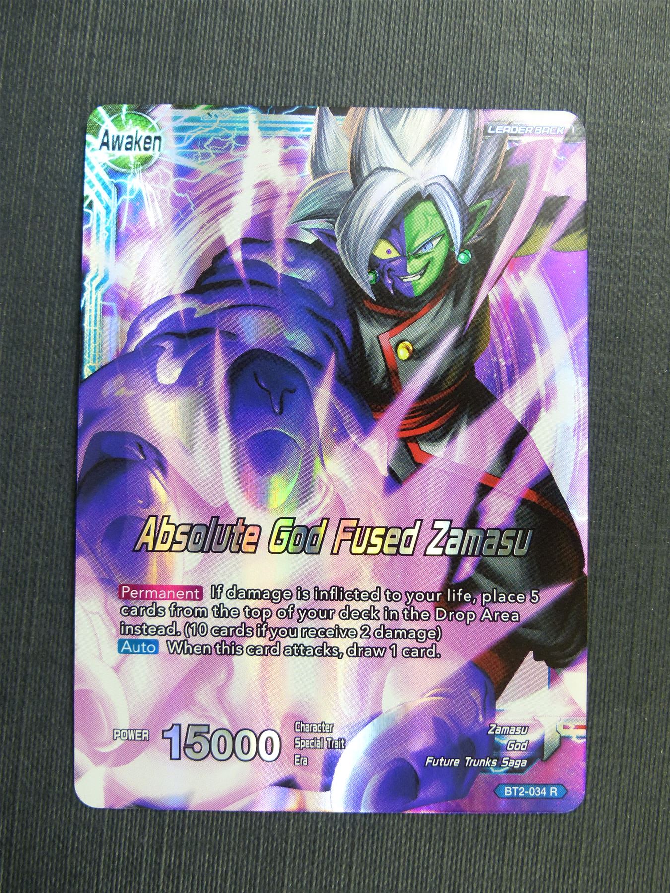 Absolute God Fused Zamasu R - Dragon Ball Super Cards #4N7