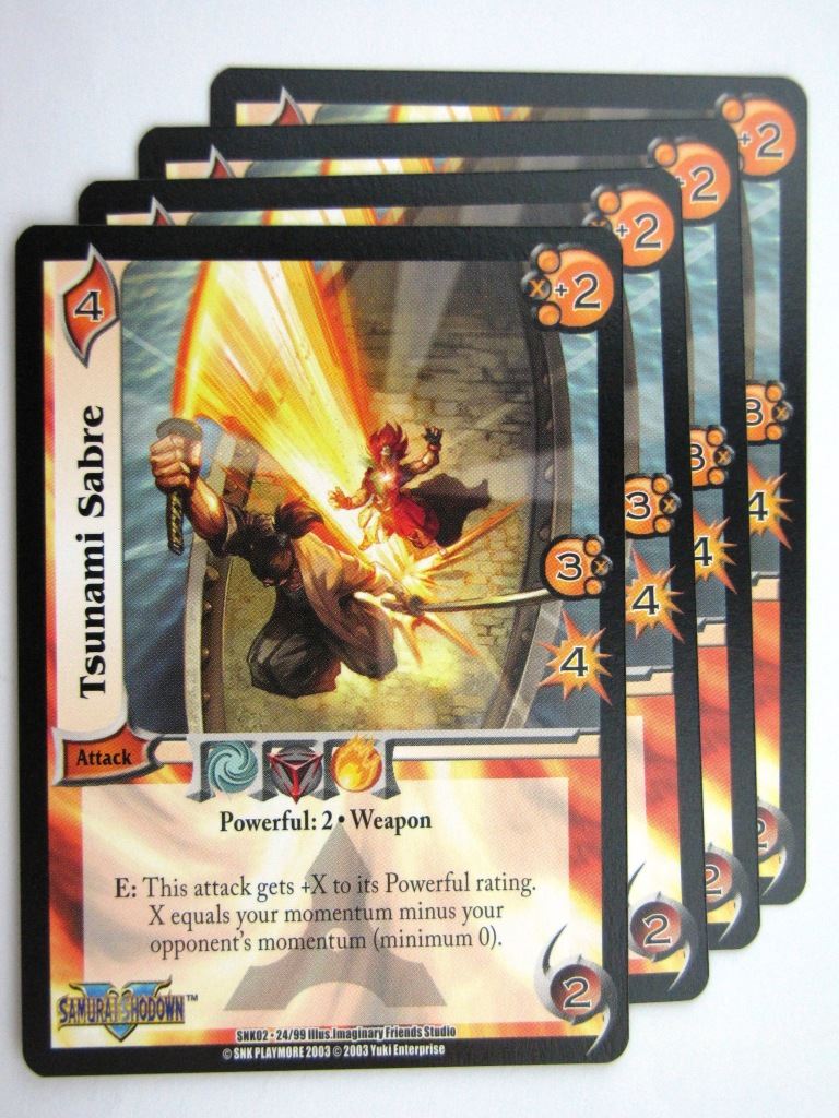 UFS Cards: TSUNAMI SABRE 24/99 x4 # 28H40