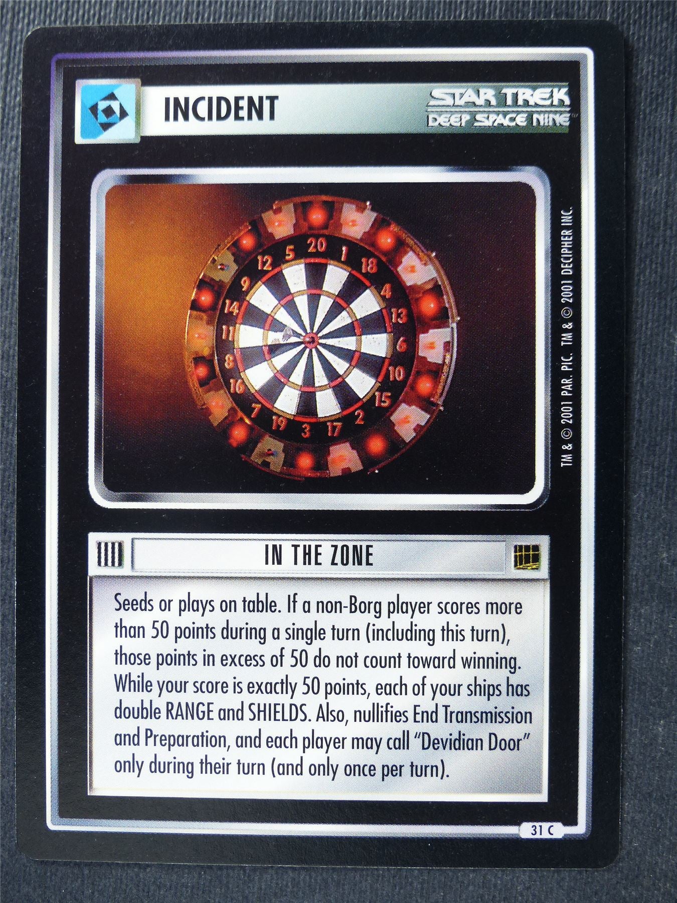 In the Zone - DS9 - Star Trek Card #4TB