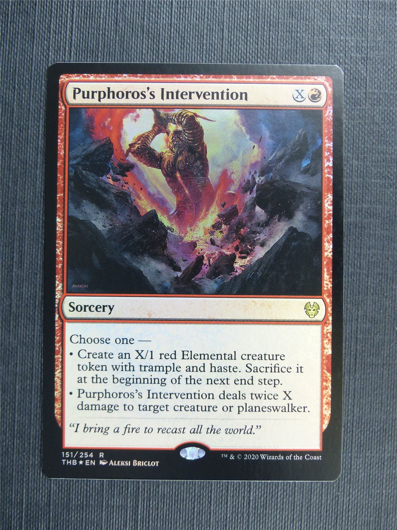 Purphoros's Intervention Foil #3GM