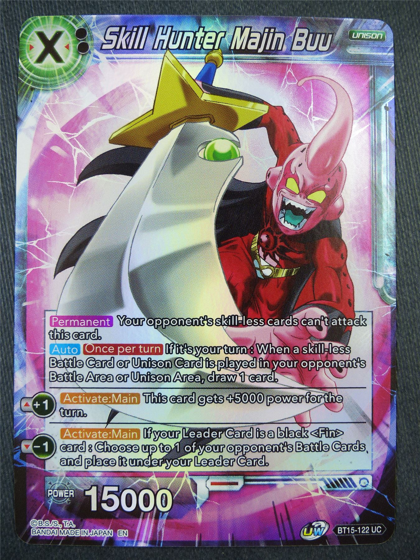 Skill Hunter Majin Buu BT15 Foil - Dragon Bal Super Card #8YO