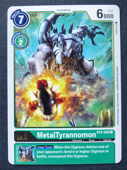 Metaltyrannomon BT2-046 R - Digimon Cards #PT