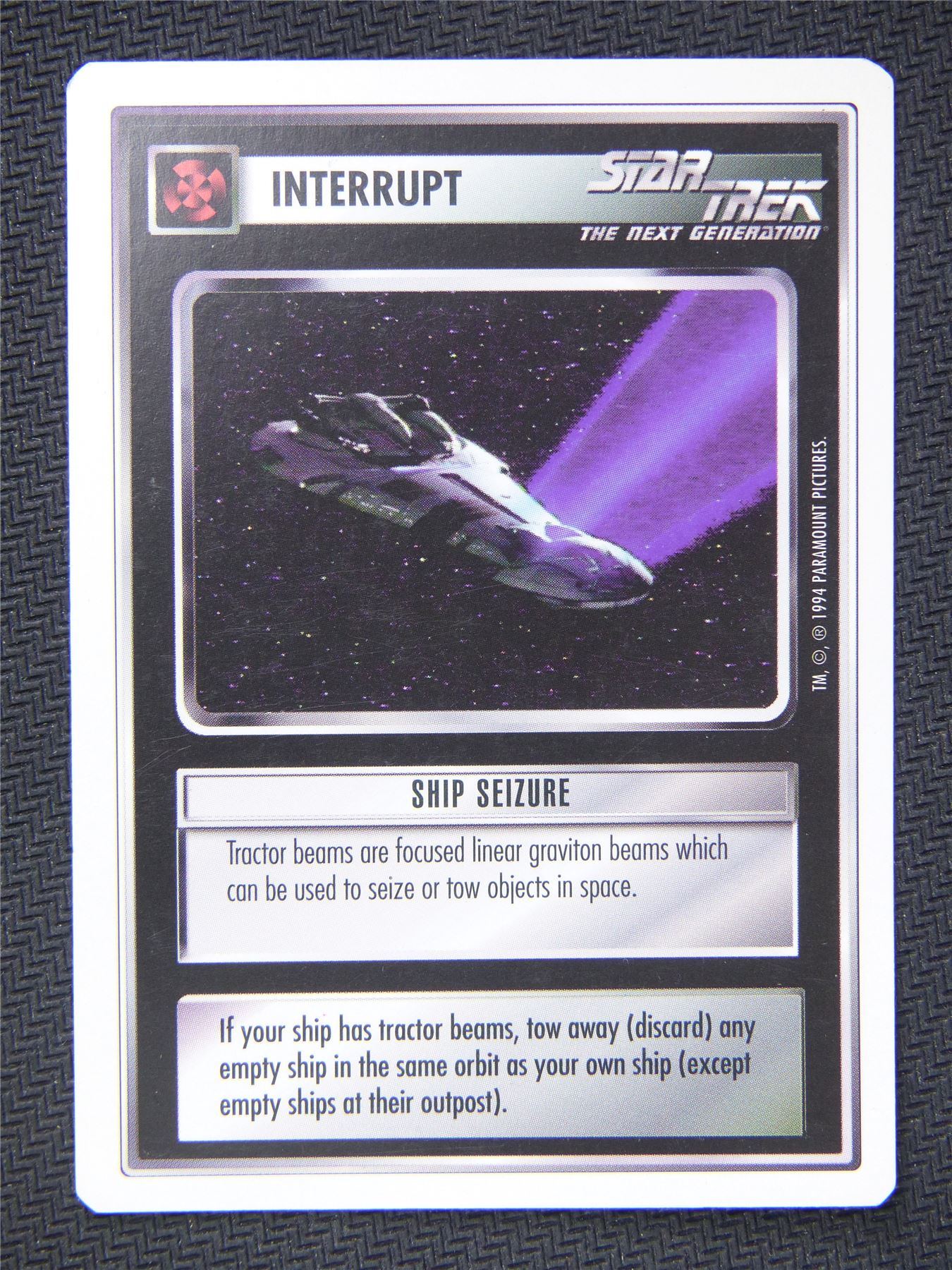 Interrupt Ship Seizure - Star Trek Next Gen Card #4QQ