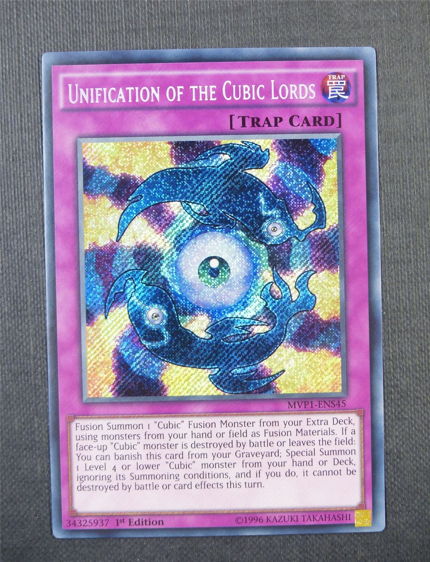 yugioh cubic cards Unification of Cubic Lords MVP1 Secret Rare 1st Ed