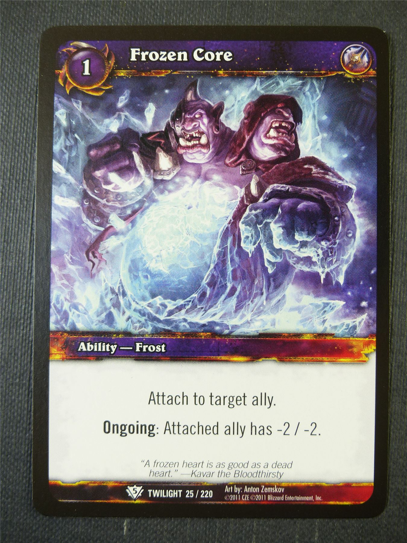 Frozen Core 25/220 - WoW Card #14E