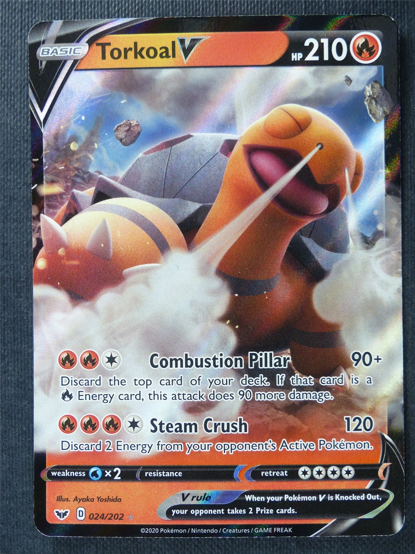 Torkoal V 024/202 Holo - Pokemon Card #30L