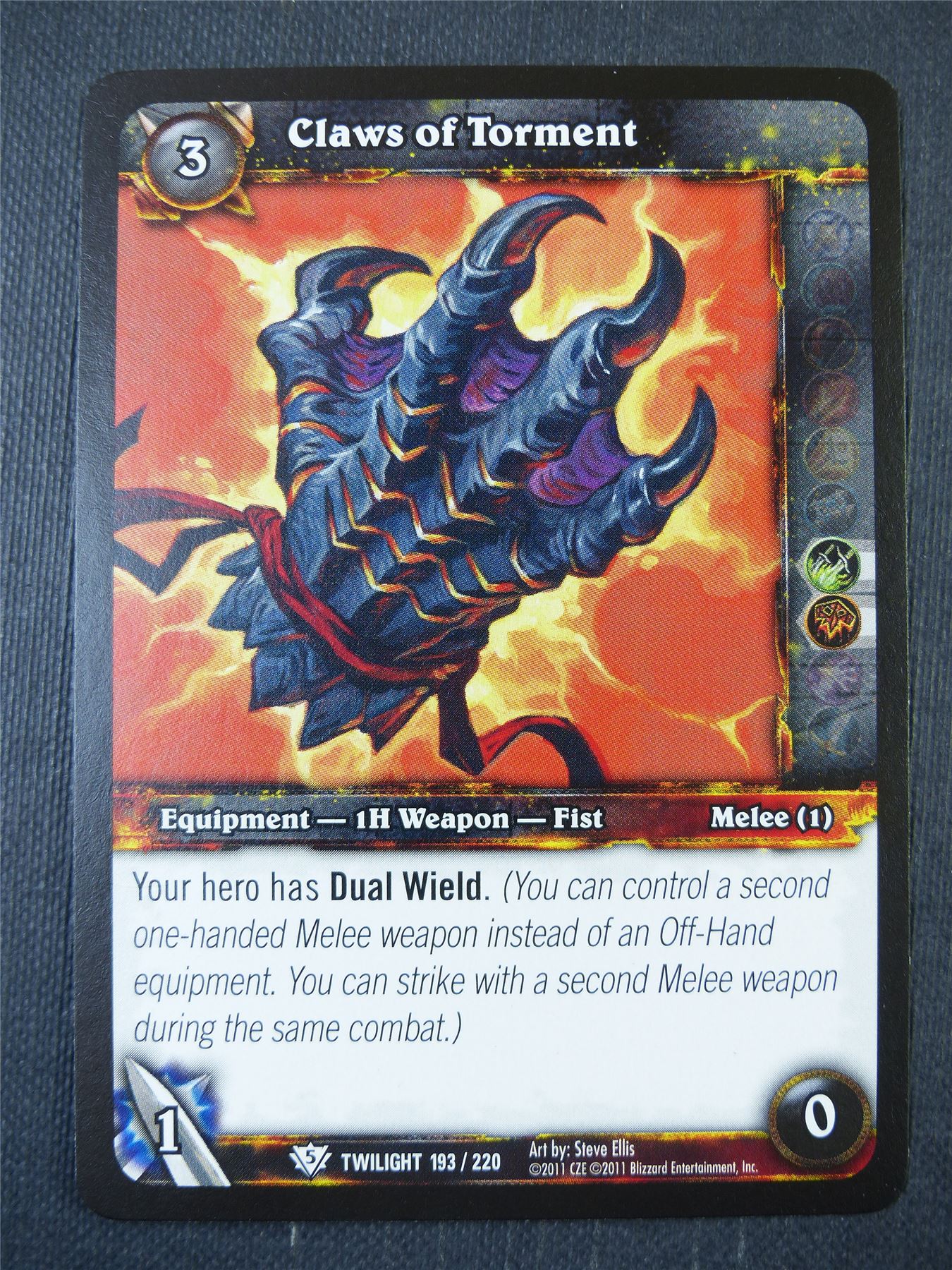 Claws of Torment 193/220 - WoW Card #15B