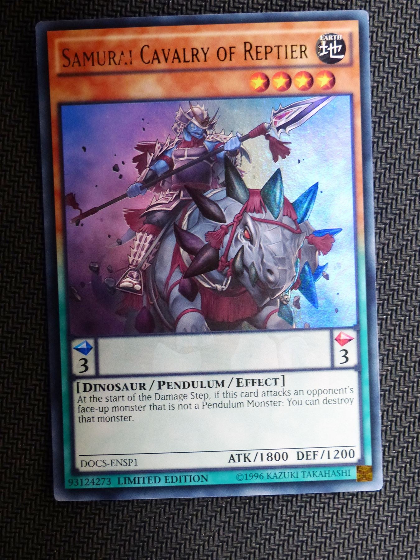 Steel Cavalry of Reptier - BOSH - Ultra Rare - Yugioh Card # 1F74