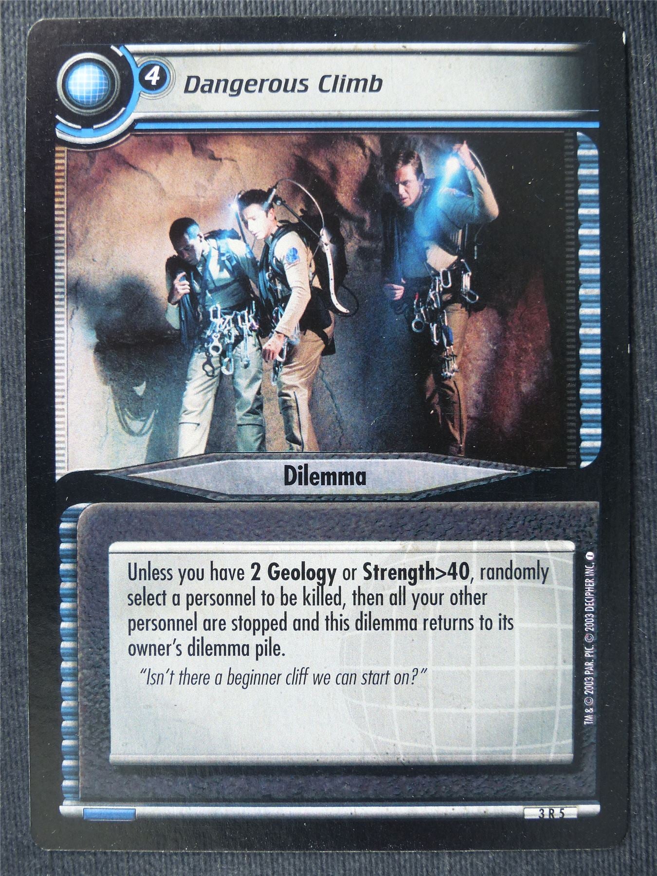 Dangerous Climb - Star Trek Cards #16O