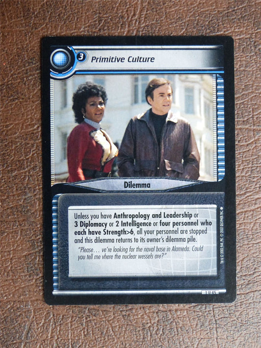 Primitive Culture - Star Trek CCG TCG Card #XF