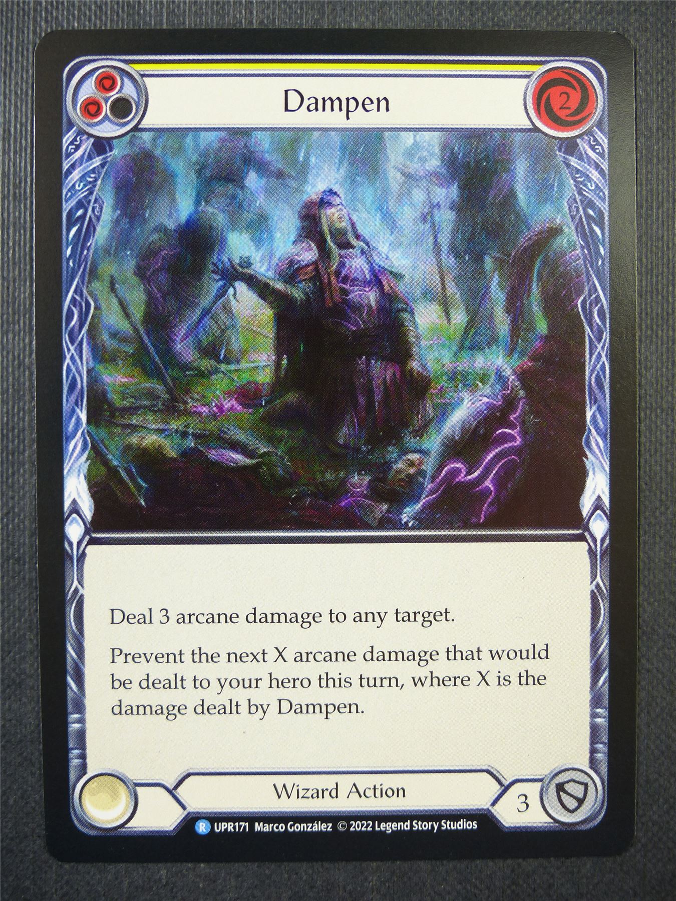 Dampen R UPR171 - Yellow - Flesh & Blood Card #6V2