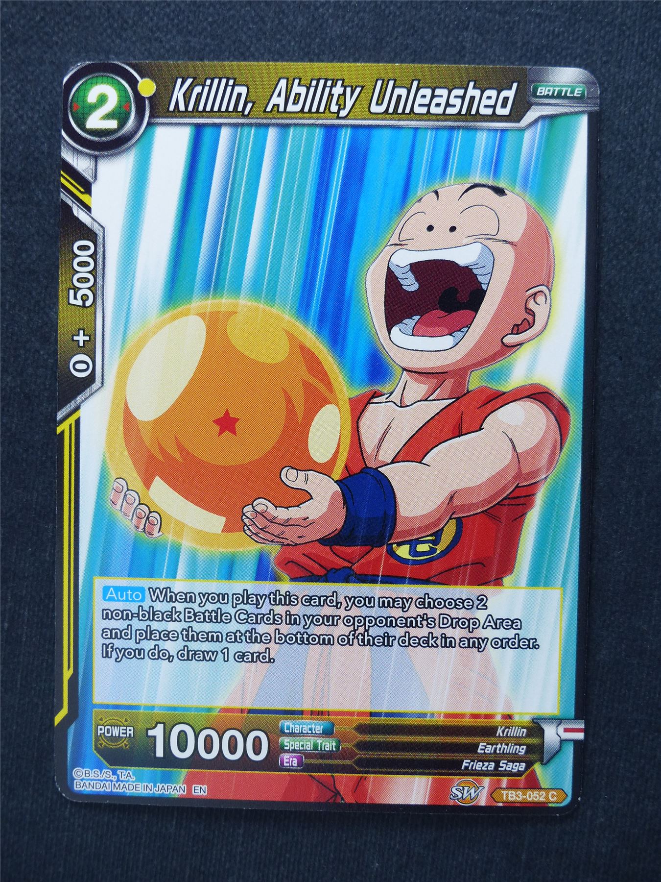 Krillin Ability Unleashed - Dragon Ball Super Cards #CC