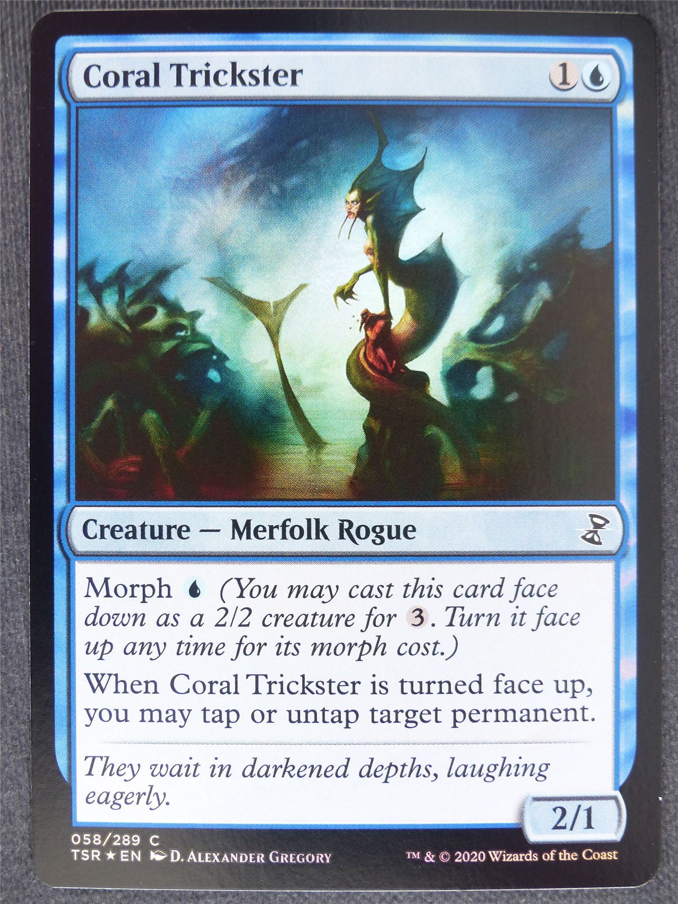 Coral Trickster Foil - Remastered - Mtg Magic Cards #QD