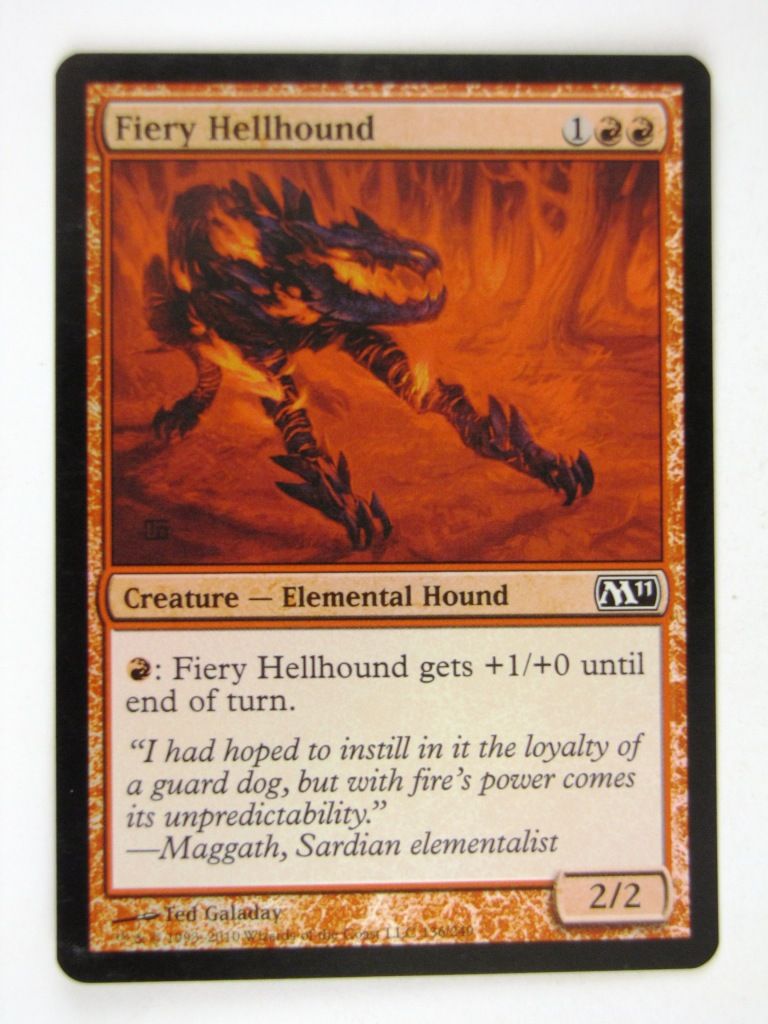 Mtg FOIL - FIERY HELLHOUND - played
