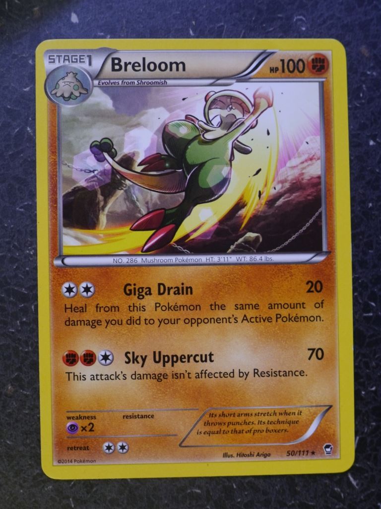 Pokemon Cards: BRELOOM 50/111 RARE # 7B46 Archeron Pokemon Cards: BRELOOM 50/111 RARE # 7B46 Archeron