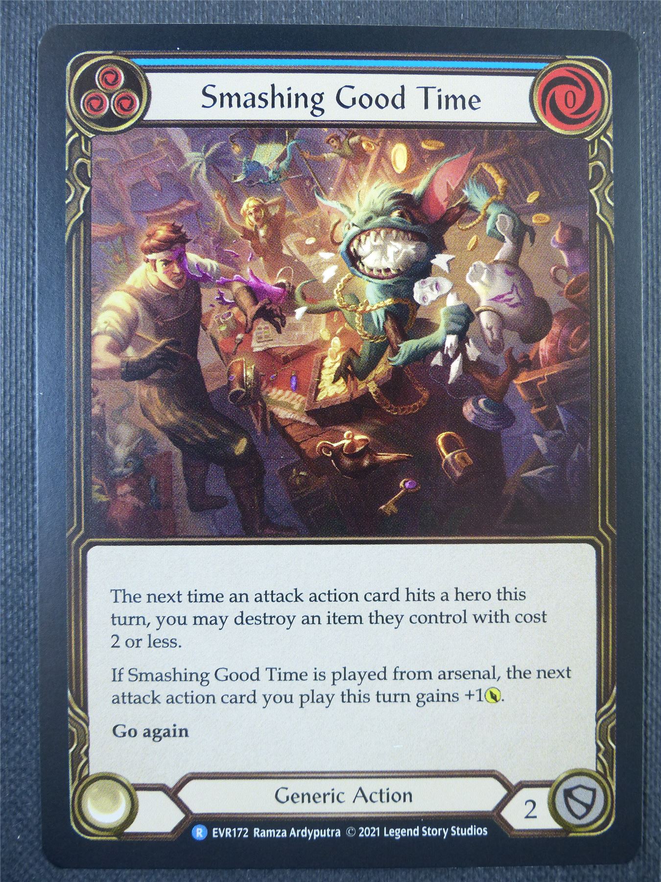 Smashing Good Time Blue Foil - 1st ed Everfest - Flesh & Blood Card #6FO