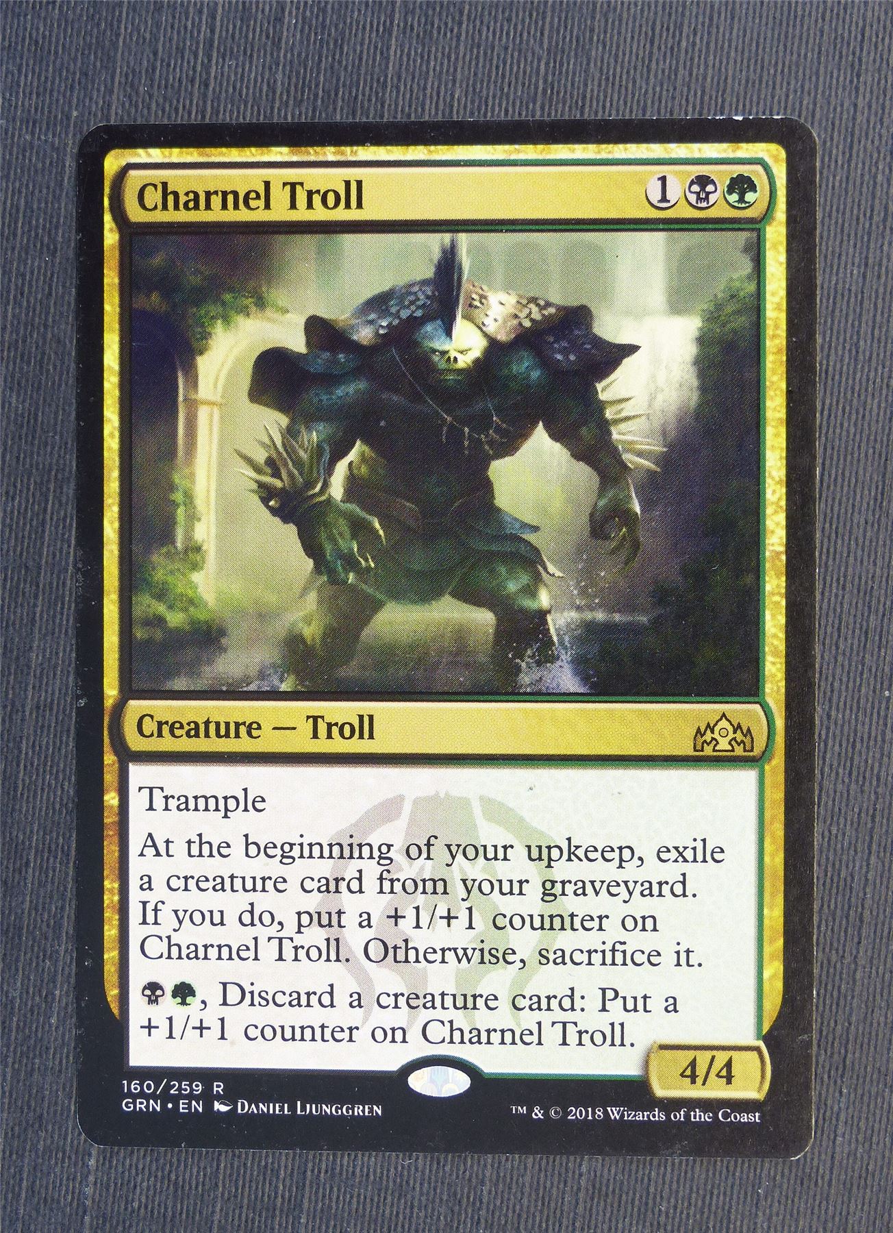 Charnel Troll - Mtg Magic Cards #5D5