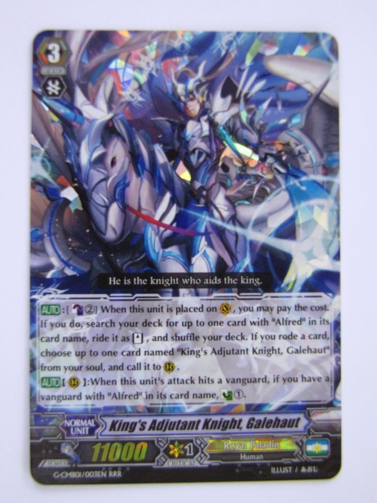 Cardfight Cards: KING'S ADJUTANT KNIGHT, GALEHAUT G-CMB01 RRR # 5H29