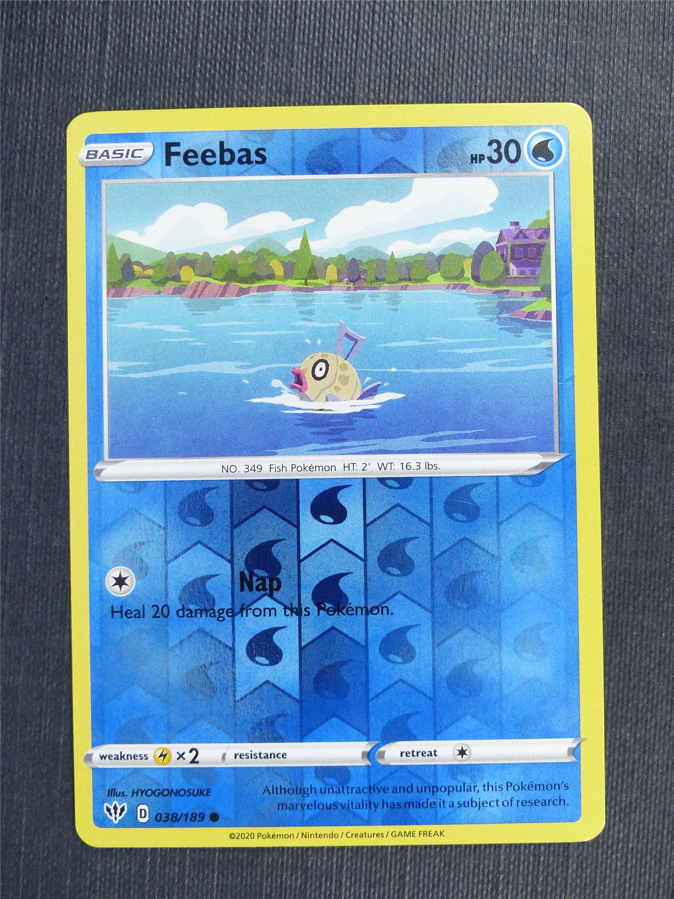 Feebas 038/189 Reverse Holo - DAA - Pokemon Card #3CM Archeron Feebas 038/189 Reverse Holo - DAA - Pokemon Card #3CM Archeron