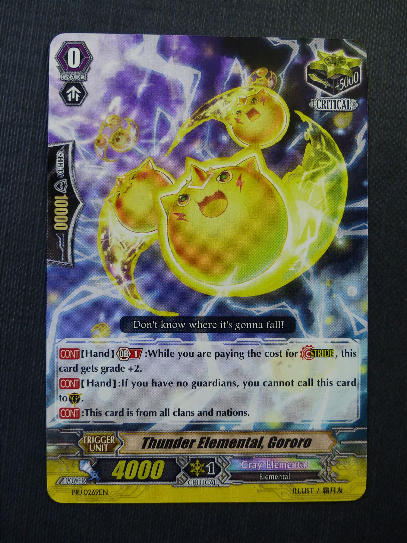 Thunder Elemental Gororo Promo - Vanguard Cards #WD