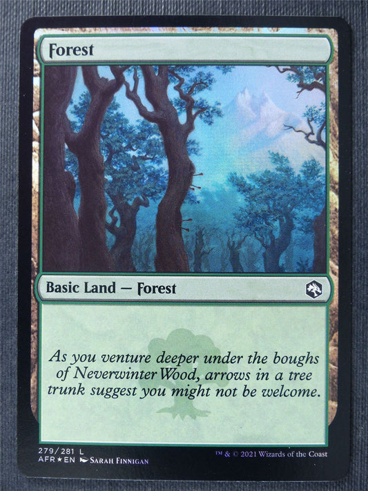 Forest 279/281 Foil - AFR - Mtg Card #2CD