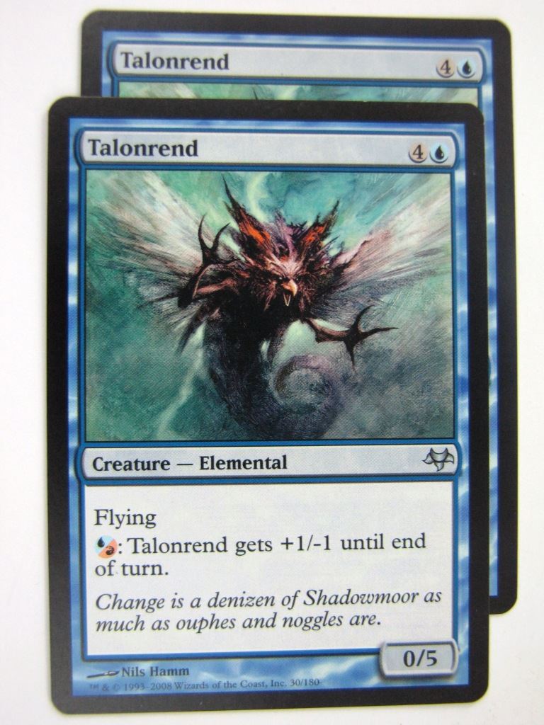 MTG Magic Played Cards: TALONREND x2 # 7J91