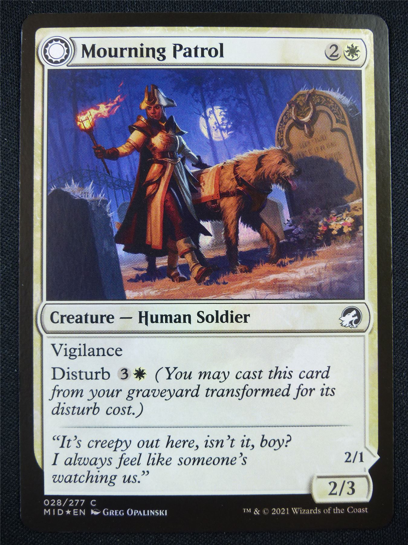 Mourning Patrol Foil - Mtg Card #1MK