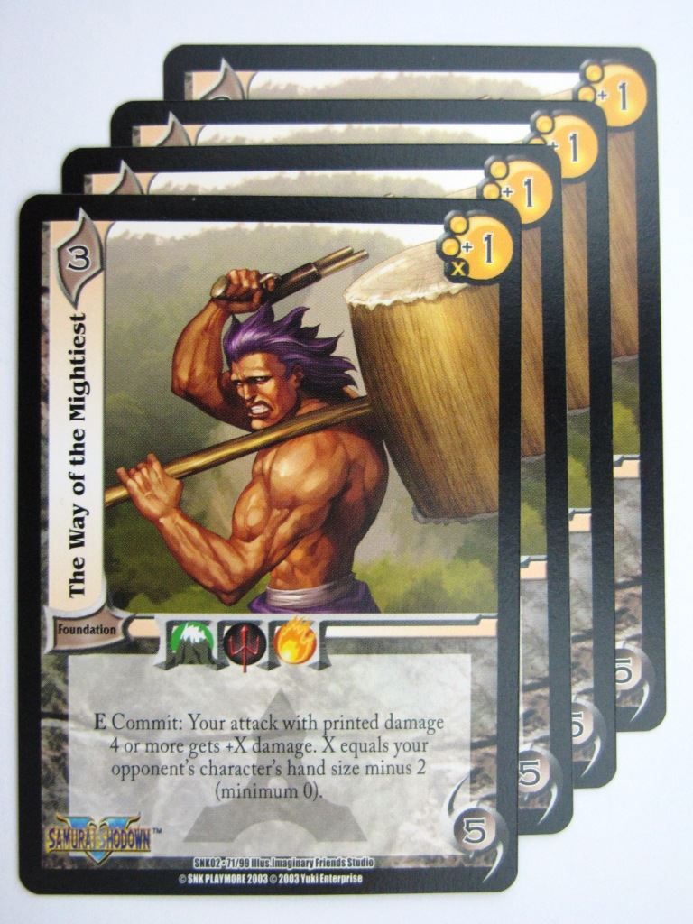 UFS Cards: THE WAY OF THE MIGHTIEST 71/99 x4 # 28H41