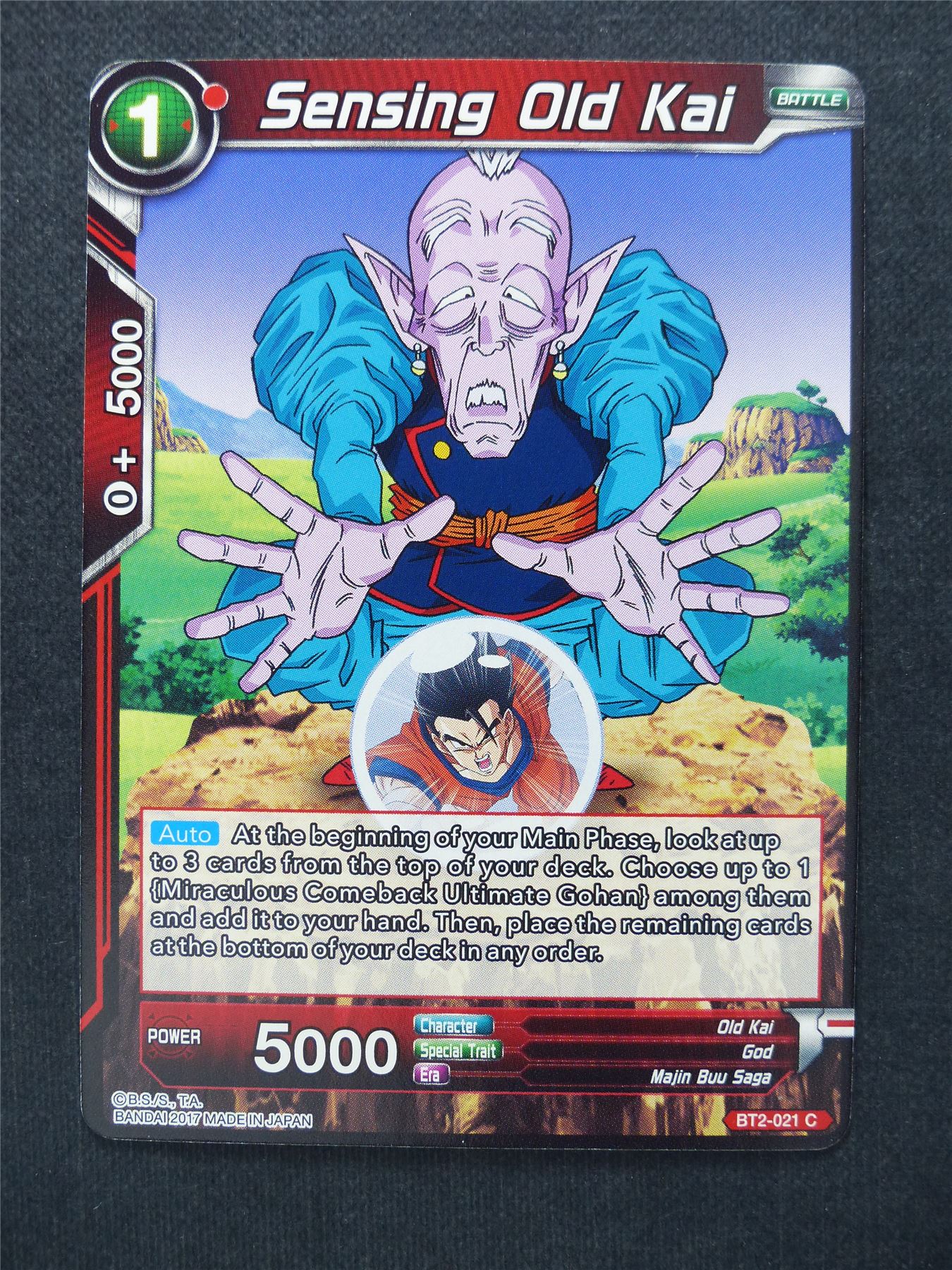 Sensing Old Kai - Dragon Ball Super Cards #V7