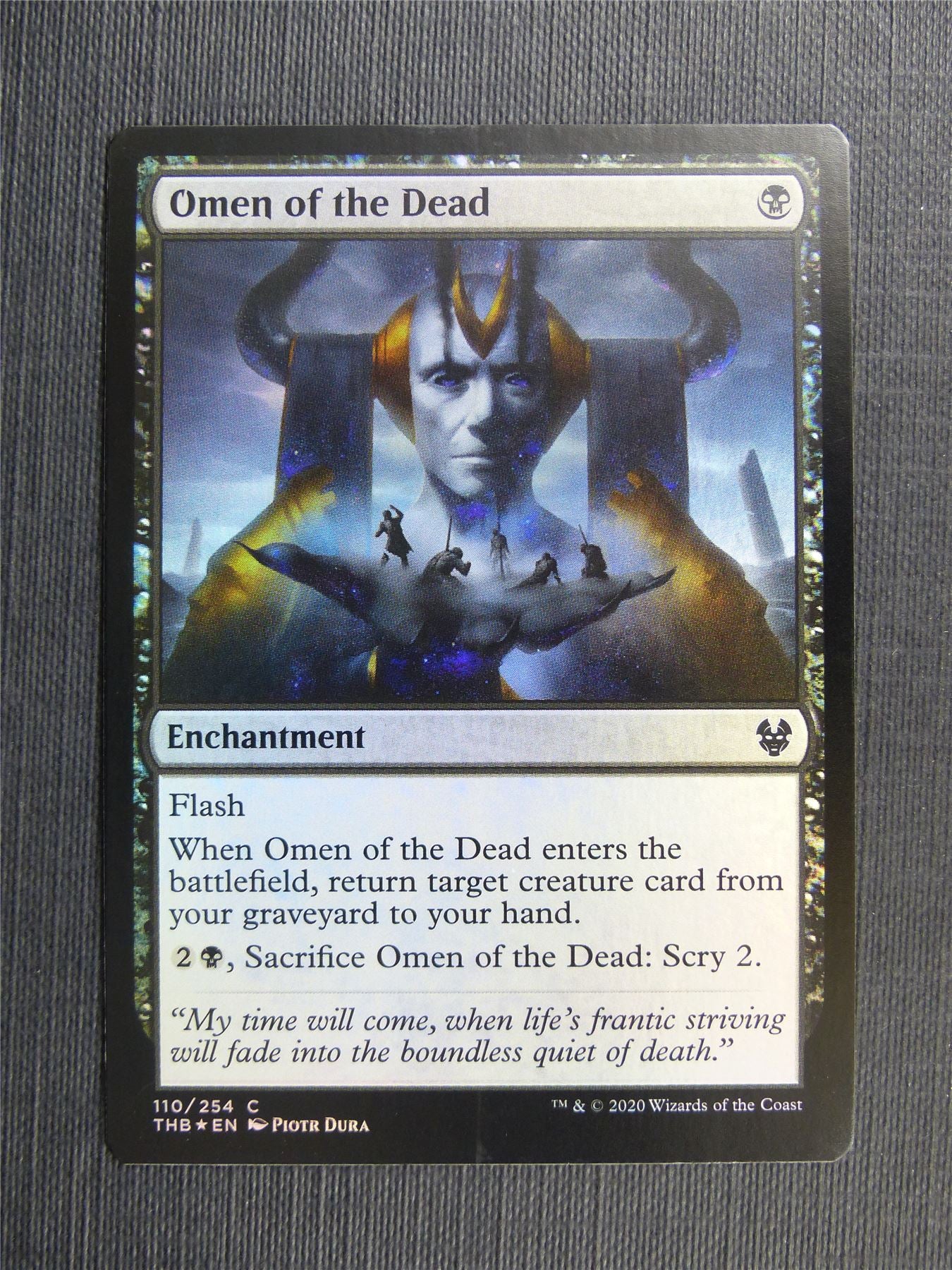 Omen of the Dead Foil - Theros Collector Ed - Mtg Magic Cards #3MM